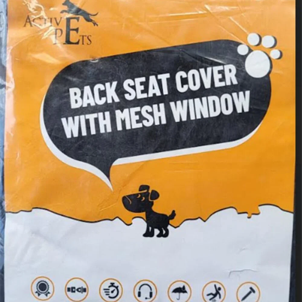 Active Pets Back Seat Cover for Dogs Standard Dog Hammock for Car w/ Mesh Window
